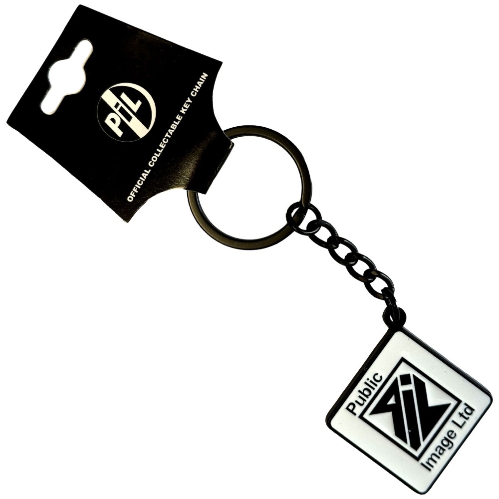 Pil Public Image Ltd - New Logo Black & White Keychain - White/Black